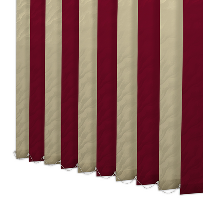 Pânze Jaluzele verticale  Satin 0211, crem + vișiniu