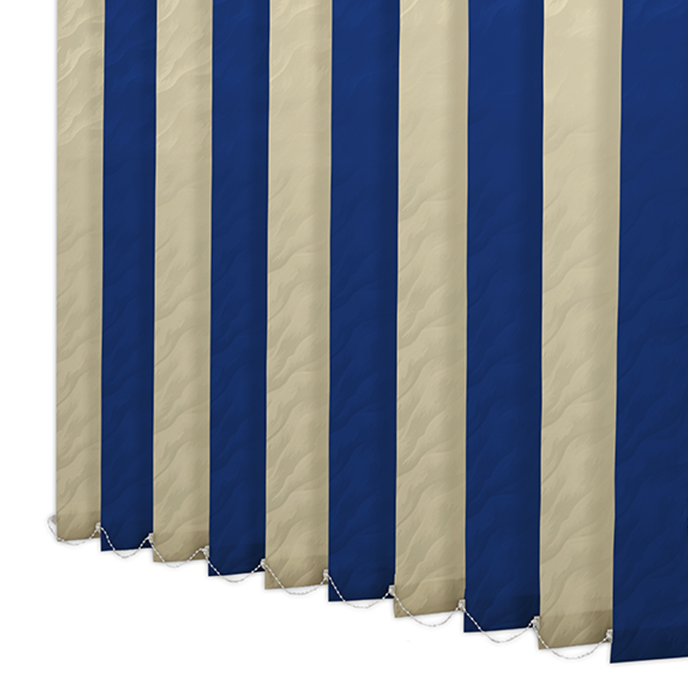 Pânze Jaluzele verticale  Satin 0218, crem + albastru