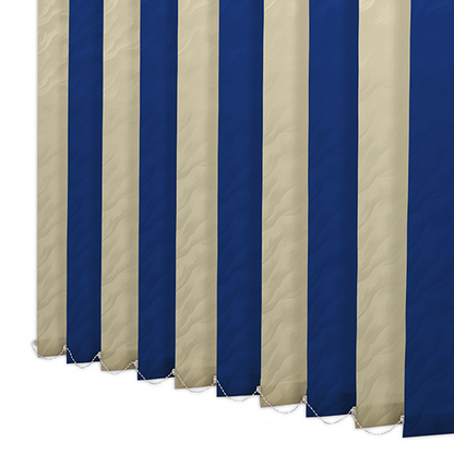 Pânze Jaluzele verticale  Satin 0218, crem + albastru
