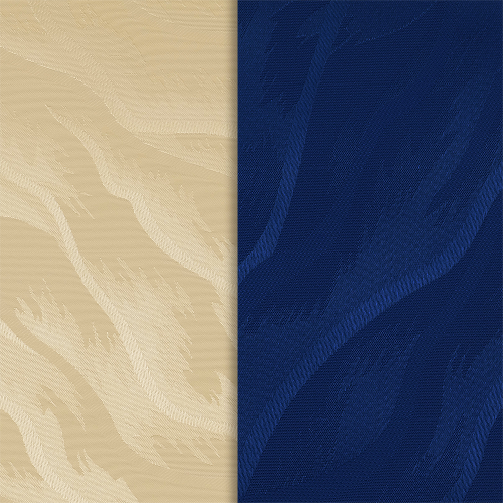 Pânze Jaluzele verticale  Satin 0218, crem + albastru