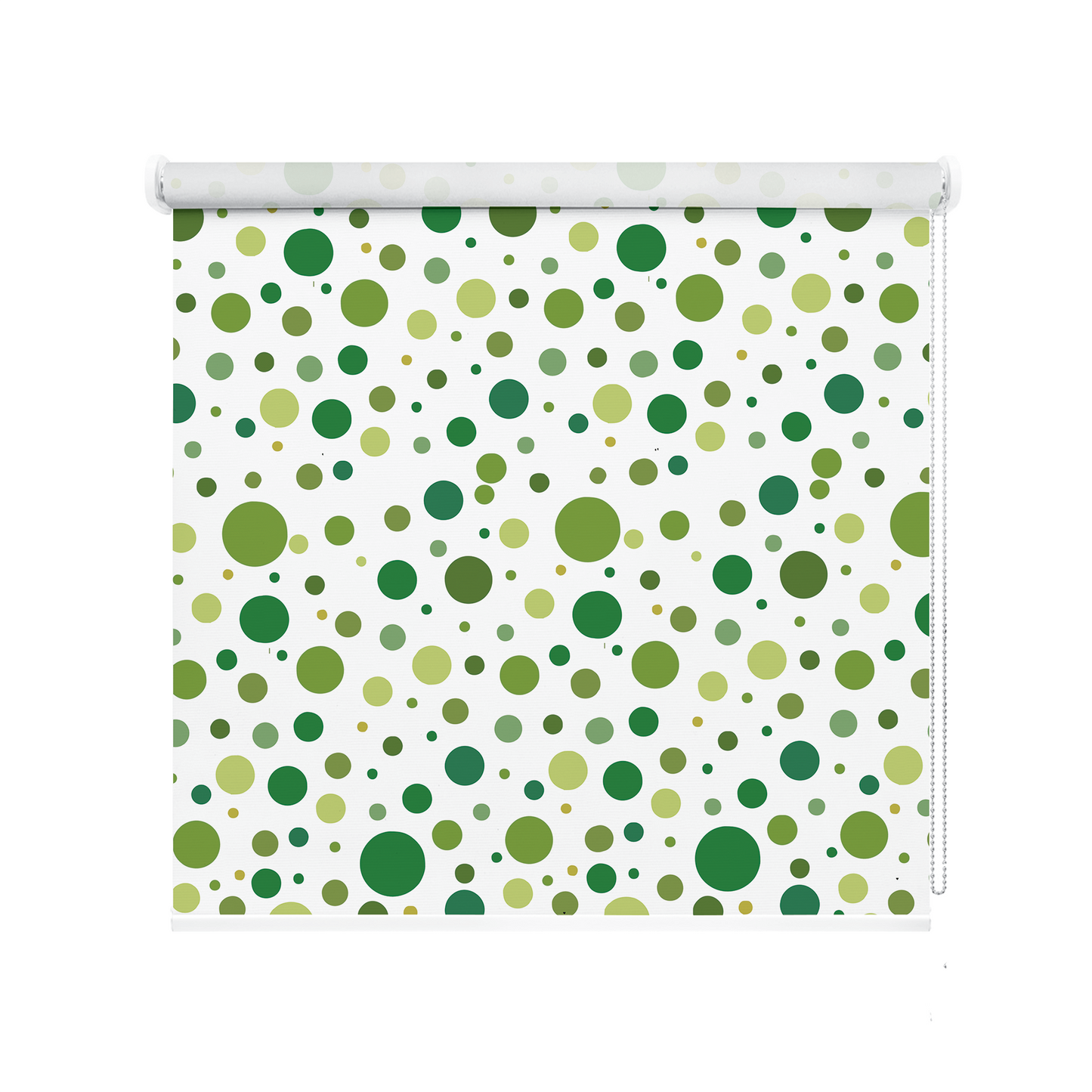 Rulou textil cu model Kids Green Polka