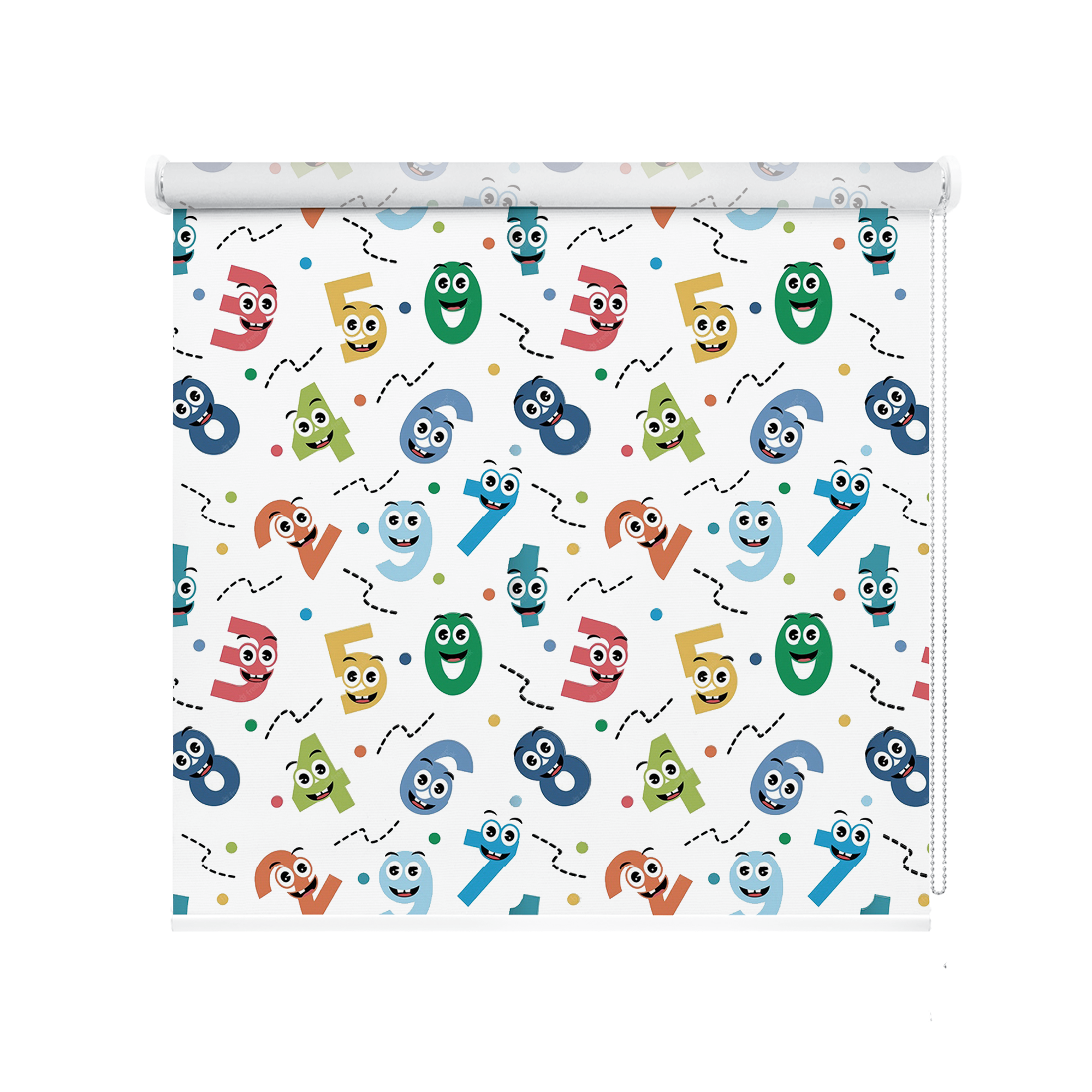 Rulou textil cu model Kids Numbers
