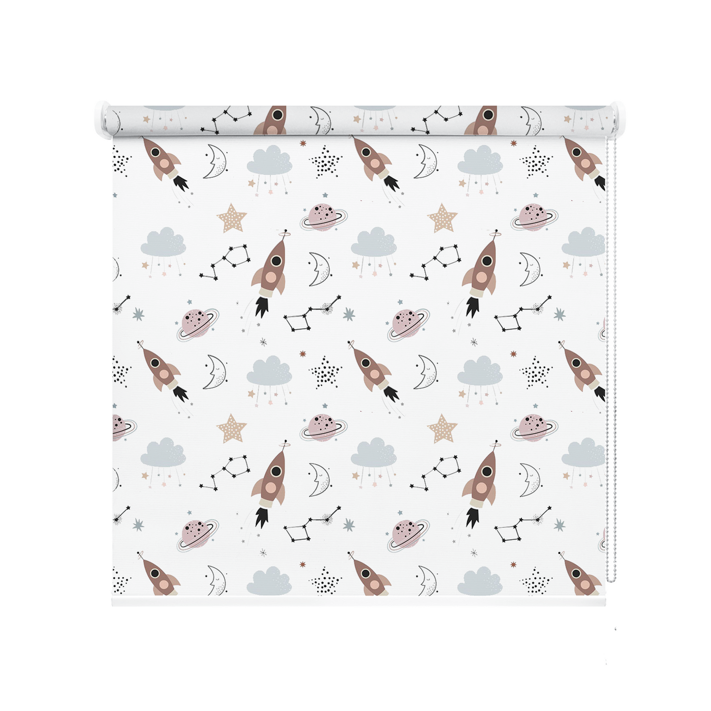 Rulou textil cu model Kids Rocket