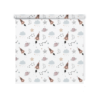 Rulou textil cu model Kids Rocket