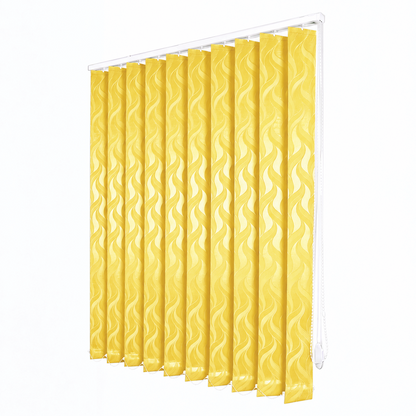 Jaluzele Verticale Satin Leaves Galben 03