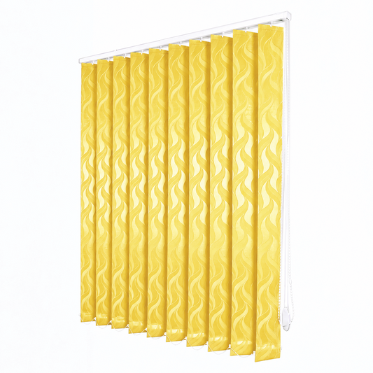 Jaluzele Verticale Satin Leaves Galben 03