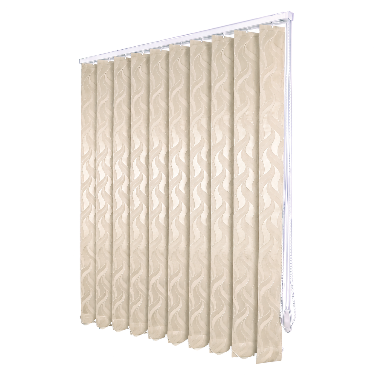 Jaluzele Verticale Satin Leaves Crem Șampanie 10