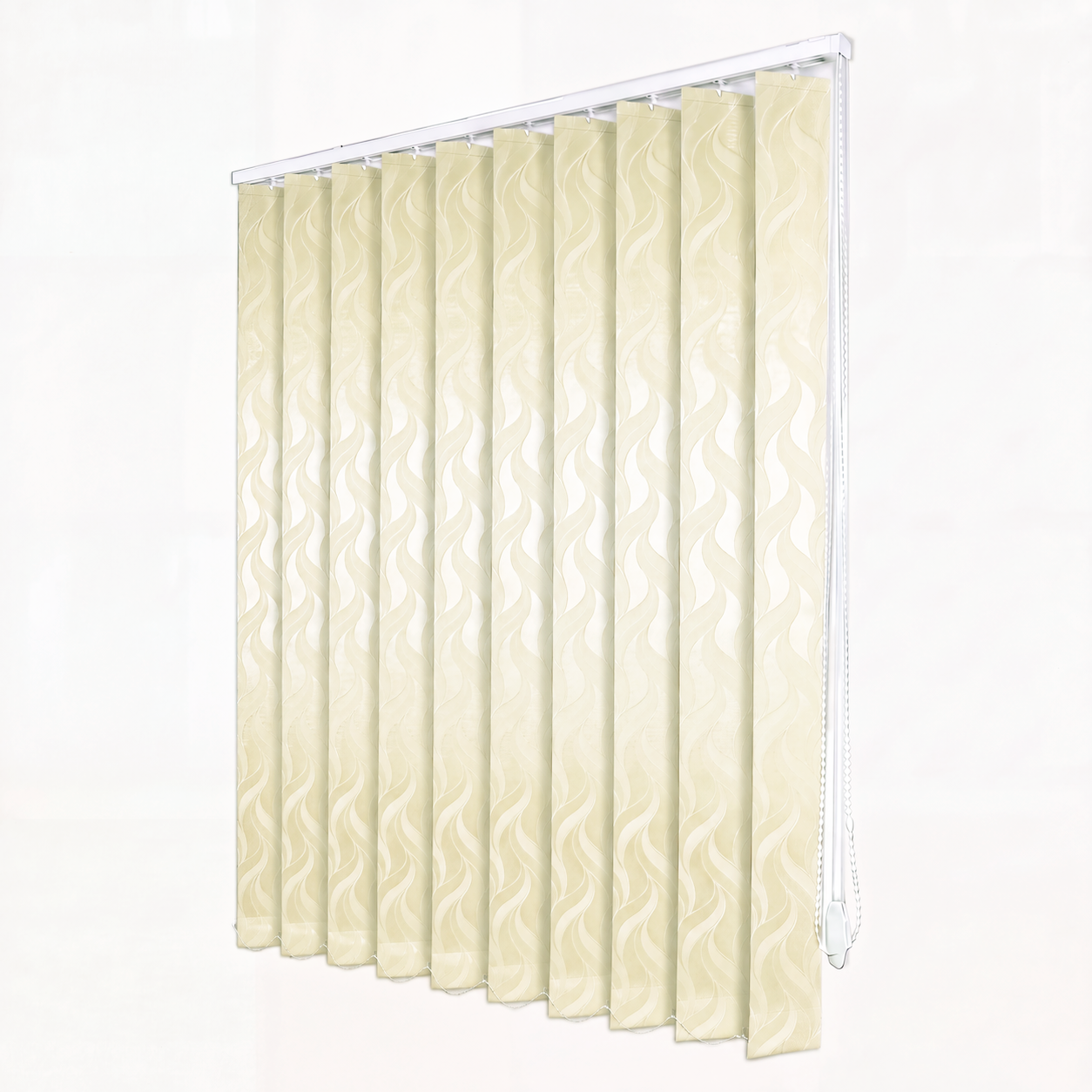 Jaluzele Verticale Satin Leaves Galben Pastel 14