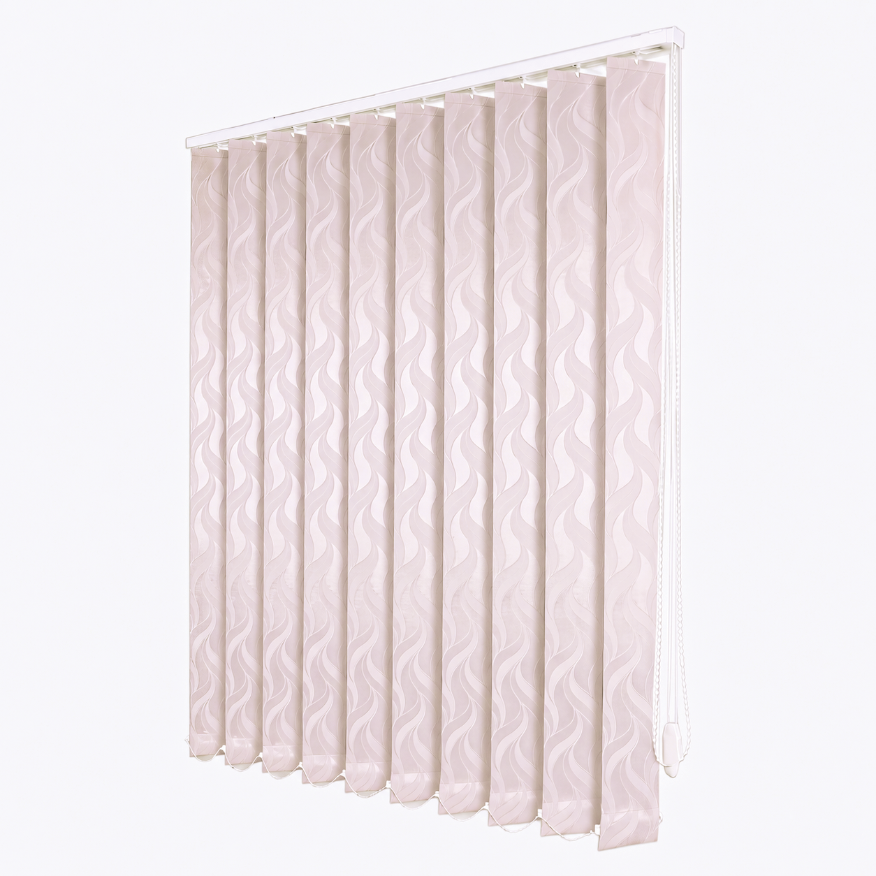 Jaluzele Verticale Satin Leaves Roz Pastel 16