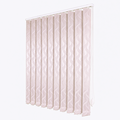 Jaluzele Verticale Satin Leaves Roz Pastel 16