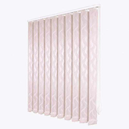 Jaluzele Verticale Satin Leaves Roz Pastel 16