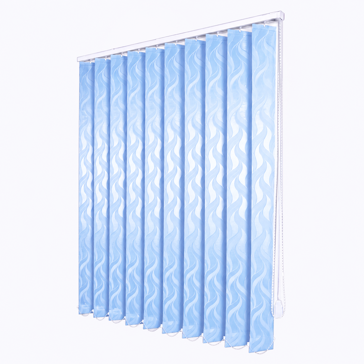 Jaluzele Verticale Satin Leaves Albastru 17
