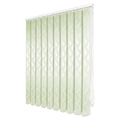 Jaluzele Verticale Satin Leaves Verde Pastel 21