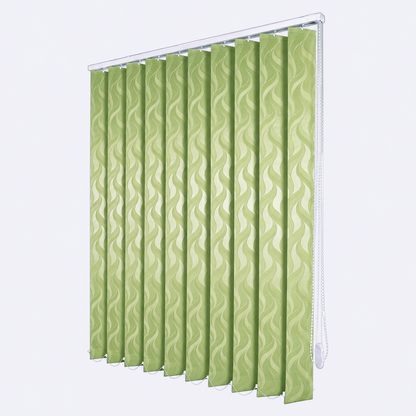 Jaluzele Verticale Satin Leaves Verde Fistic 22
