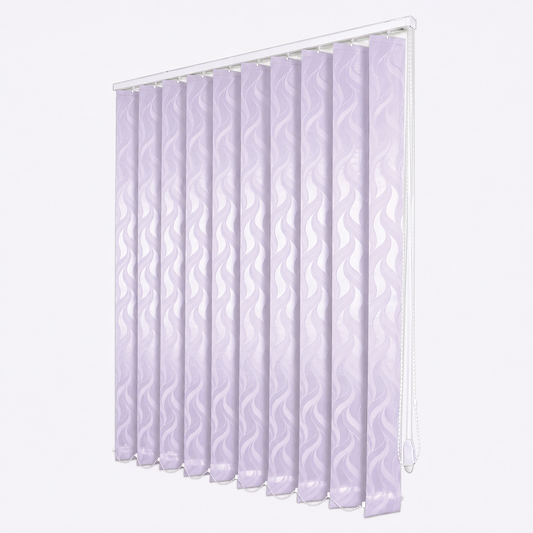 Jaluzele Verticale Satin Leaves Lila Lavandă 72