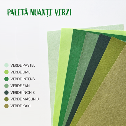 Rulou textil simplu, semi opac, Verde măsliniu