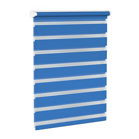 Rulou textil Zebra Color, albastru