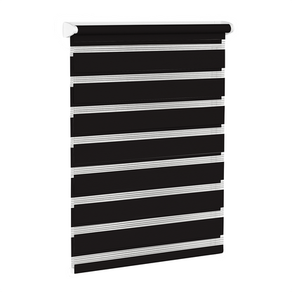 Rulou textil Zebra Color, Negru