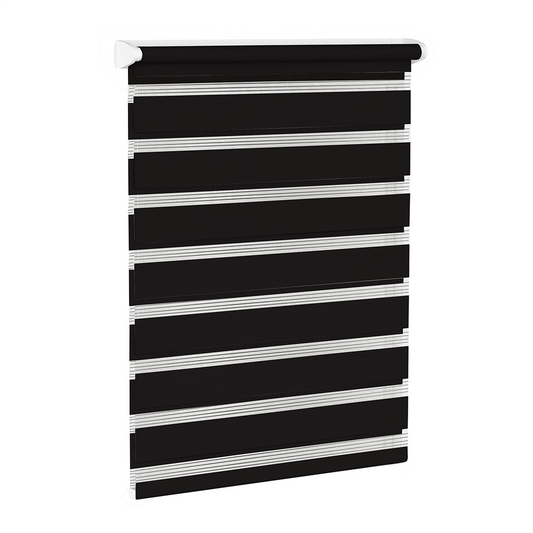 Rulou textil Zebra Color, Negru