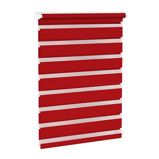 Rulou textil Zebra Color, roșu
