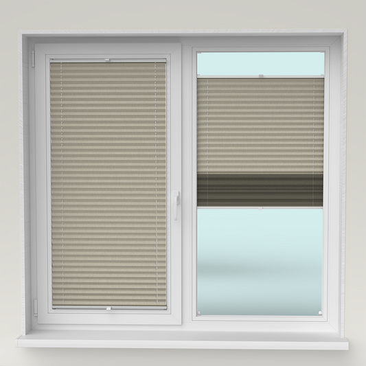 Jaluzele Plisate Natur Crem Deschis