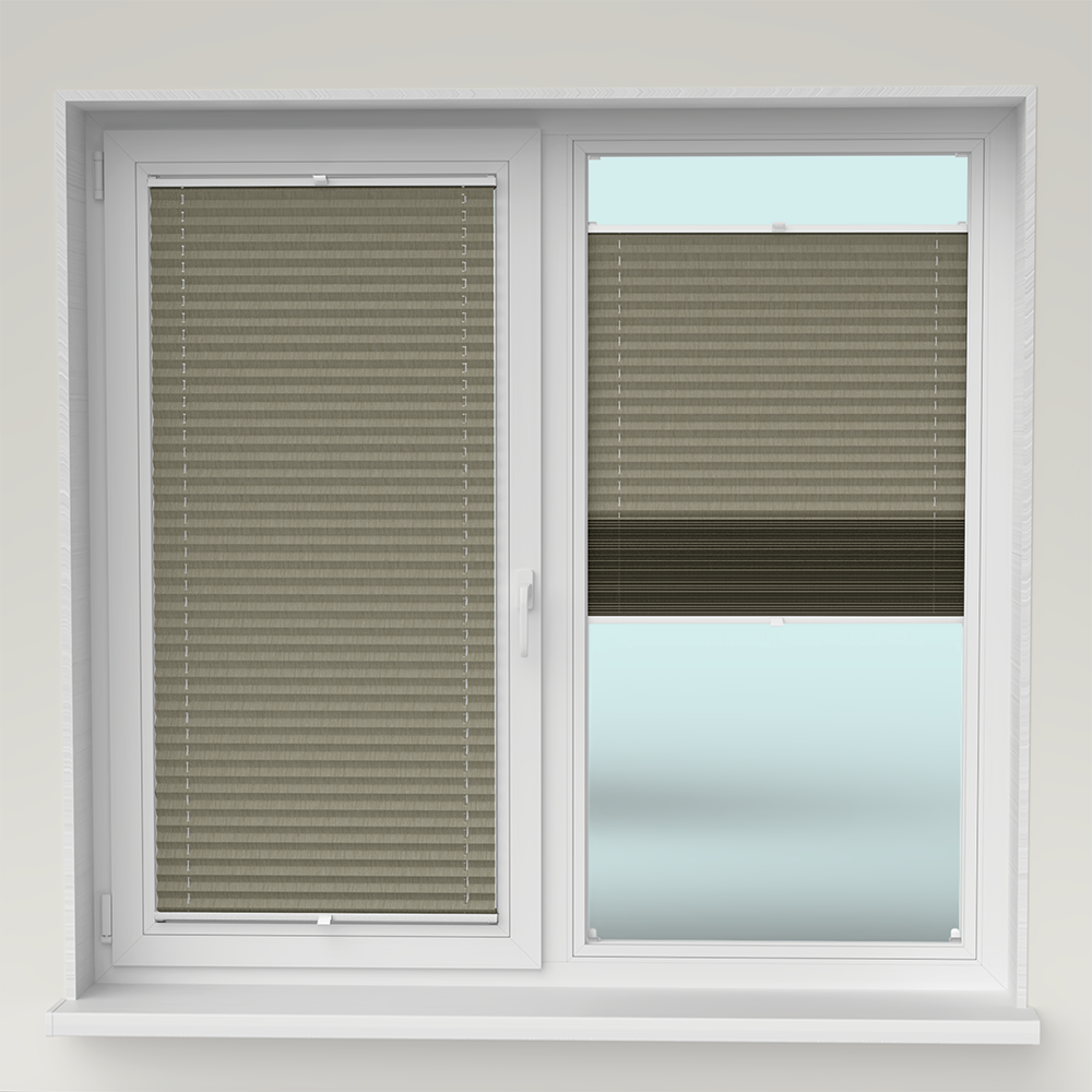 Jaluzele Plisate Natur Crem Închis