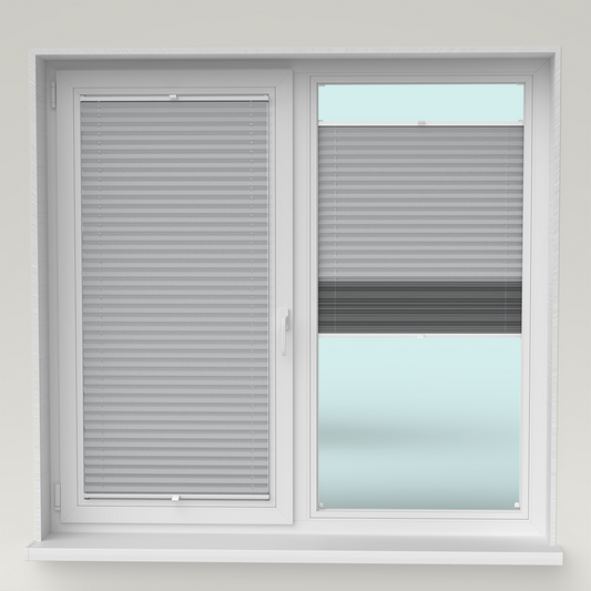 Jaluzele Plisate Natur Gri deschis