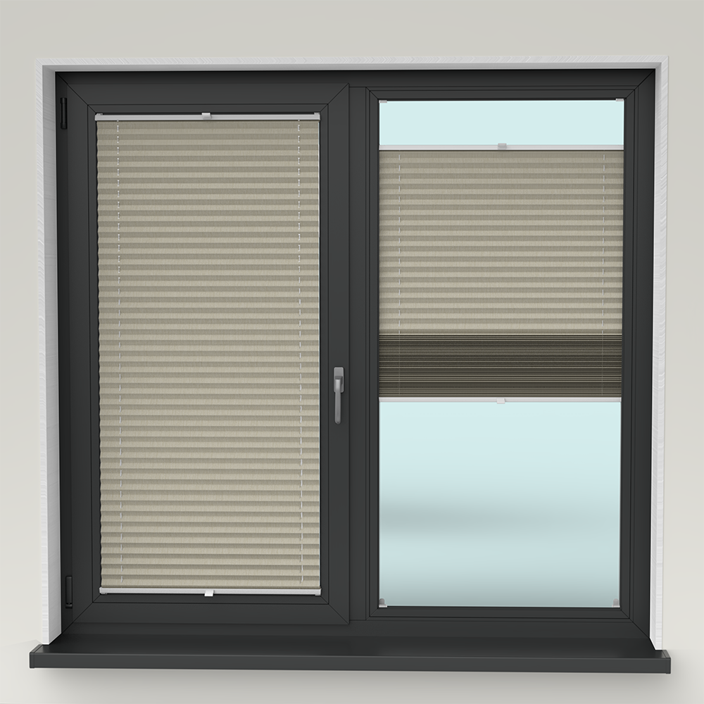 Jaluzele Plisate Natur Crem Deschis