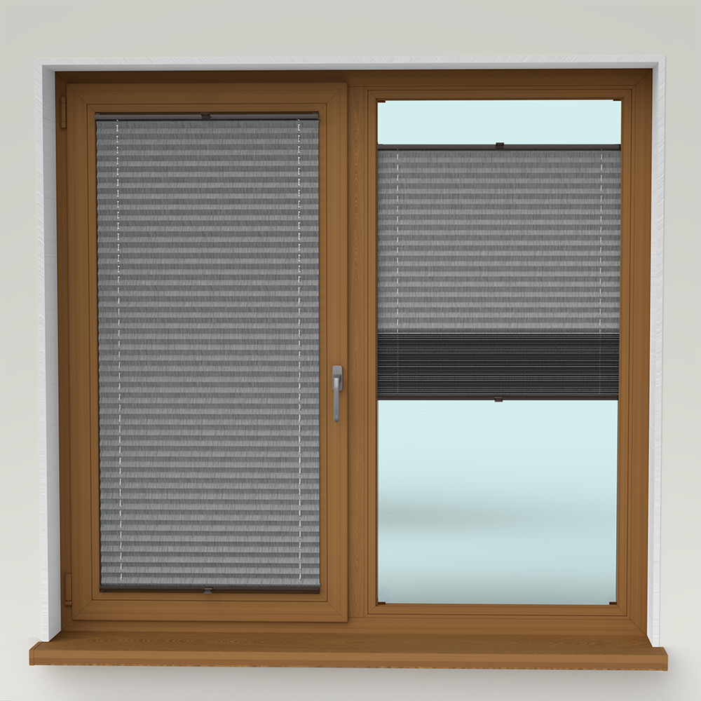 Jaluzele Plisate Natur Gri