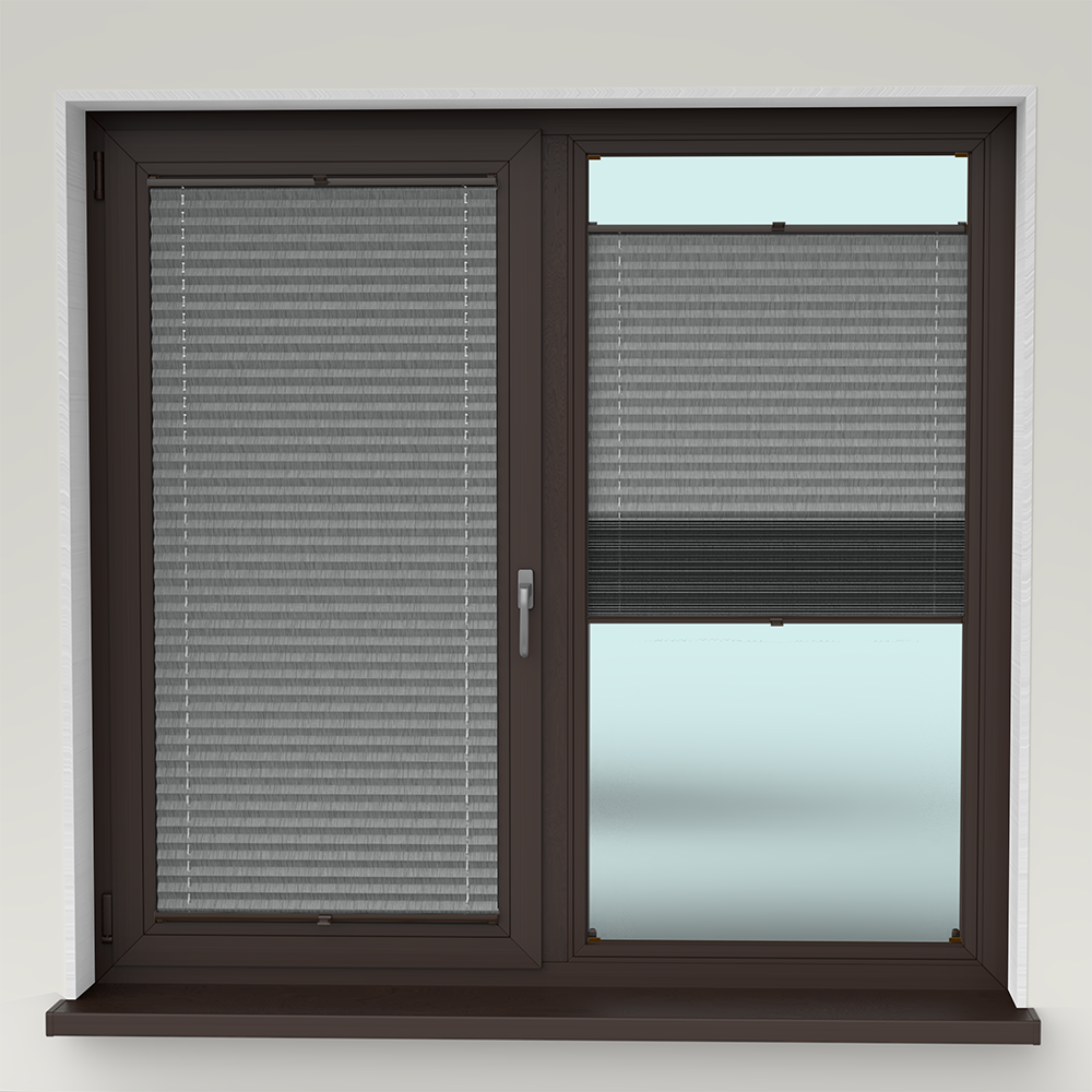 Jaluzele Plisate Natur Gri