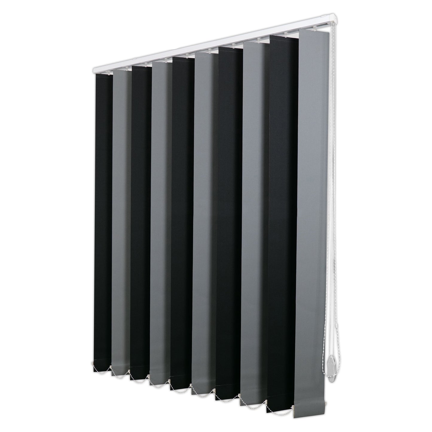 Jaluzele Verticale Blackout 70-50 Negru+Gri 1