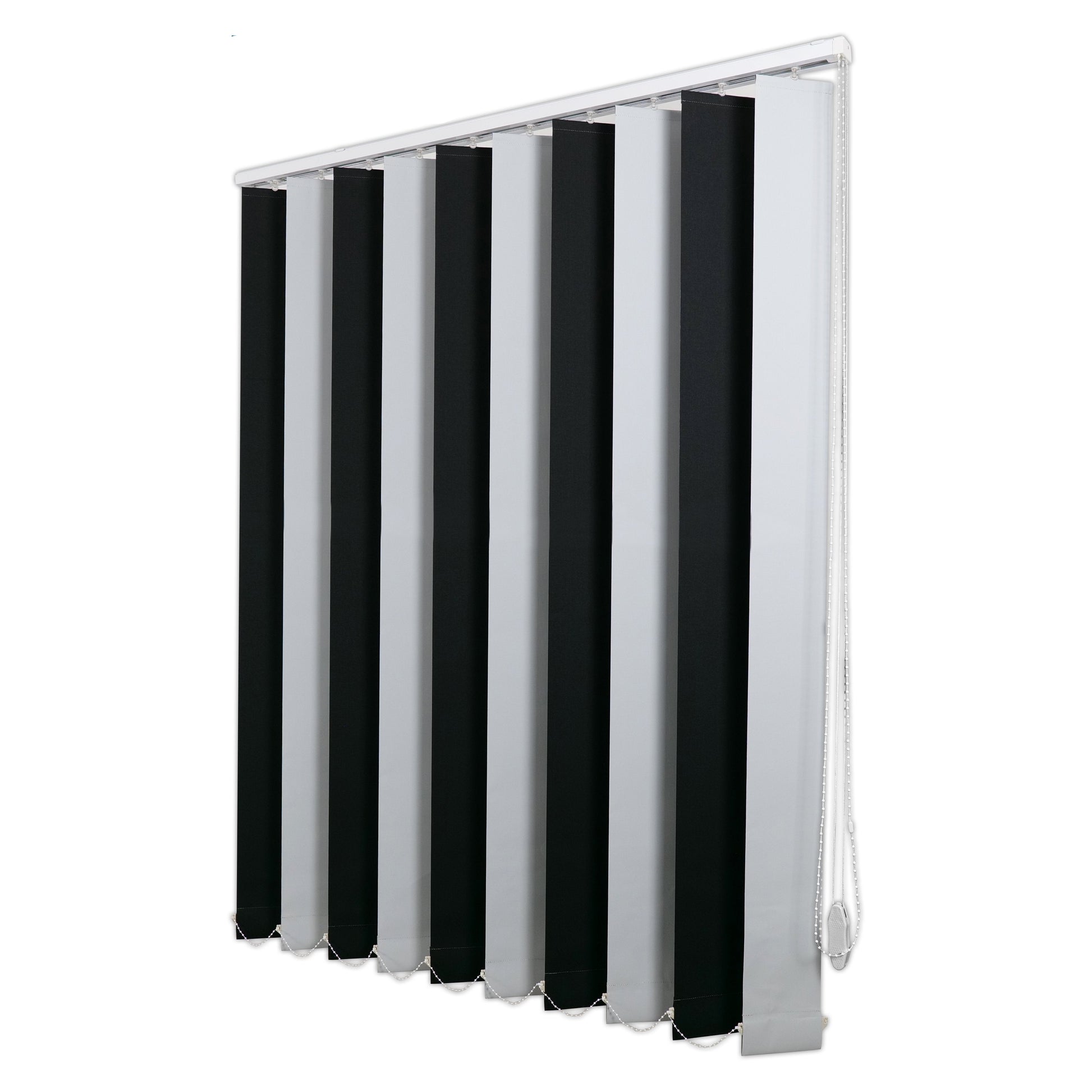 Jaluzele Verticale Blackout 70-30 Negru+Alb 1