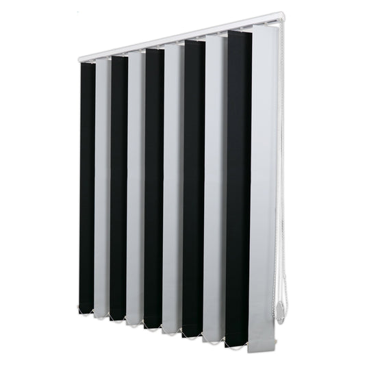 Jaluzele Verticale Blackout 70-30 Negru+Alb 1
